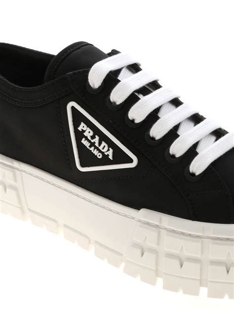 prada trainers black|prada platform trainers.